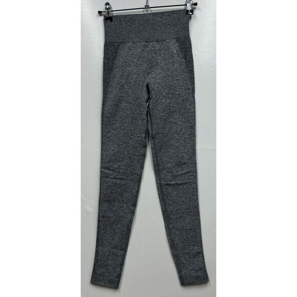 Gym Shark XS Grey Heathered Leggings‎ Blue Workout Yoga running - Picture 1 of 11